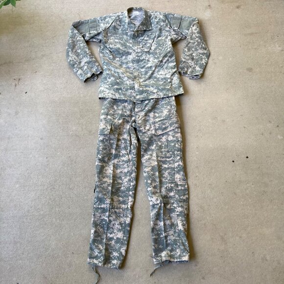 USGI ACU Blouse & Trousers SMALL-LONG Top & Bottom US Army Combat Coat Pants - Picture 1 of 9